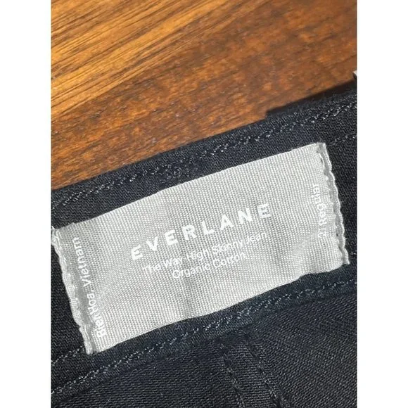 Everlane The Way-High Clean Front Skinny Jeans in Coal Black New - Picture 10 of 16